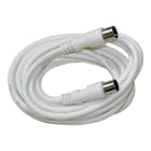 TELEVES - Cavo prolunga coassiale 2,5 metri nero connettori IEC maschio femmina.