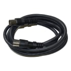 TELEVES - Cavo TV 1,5 mt nero maschio femmina prolunga coassiale micro connettori IEC.