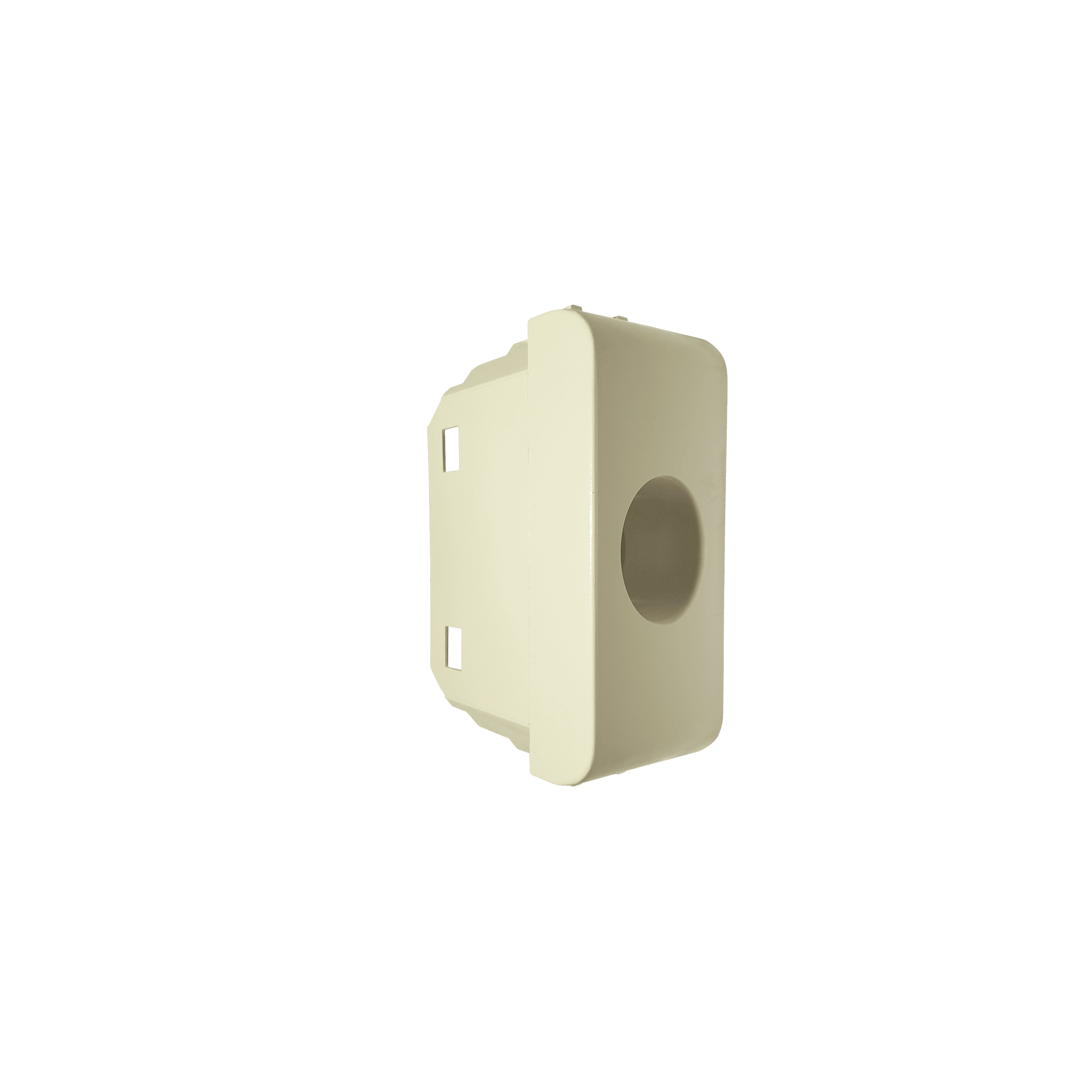TELEVES - Cover per foro GW Chorus bianca, plastiche prese coassiali connettore.