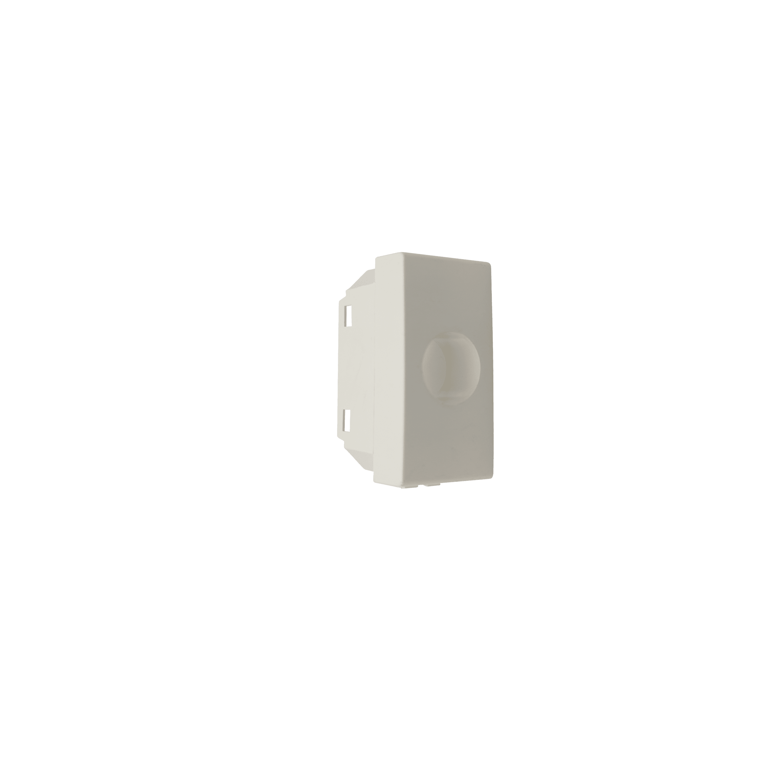 TELEVES - Cover con 1 foro per prese coassiali Vimar Arke bianca connettore plastica.