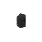 TELEVES - Cover con 1 foro per prese coassiali tipo Vimar Arke nera connettore plastiche.