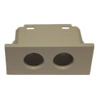 TELEVES - Cover 2 fori tipo Vimar linea canapa plastiche per prese coassiali connettori.