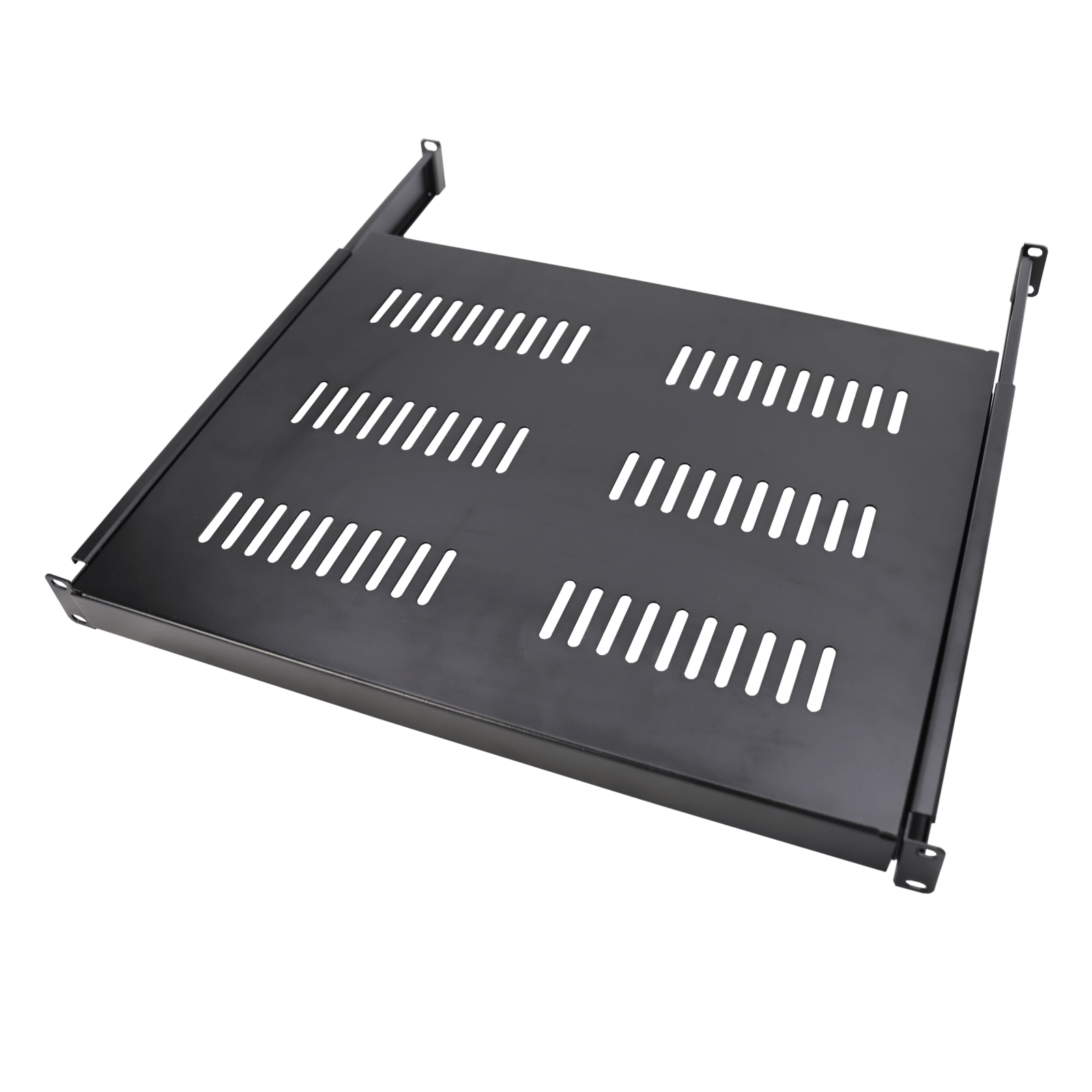 TELEVES - Ripiano scorrevole per rack 19'' 1U, profondità regolabile da 450 a 800 mm.