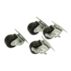 TELEVES - Kit per rack 19: ruote, viti e hardware per 4 RUOTE e 16 viti.
