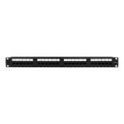 TELEVES - Pannello patch per rack 19 pollici 1U con 24 connettori RJ45 UTP Cat 6 femmina.