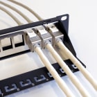 TELEVES - Pannello rack 19'' 1U con 24 connettori RJ45 Cat 6A FTP femmina.