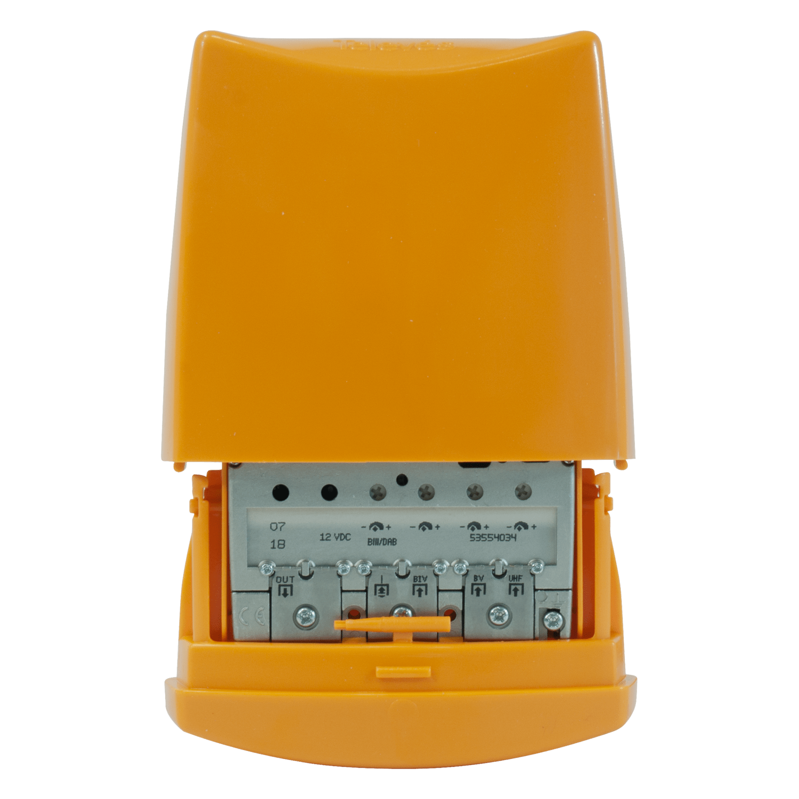 TELEVES - Amplificatore da palo 12V 4 ingressi B3/DAB-UHF-21...34-35...60.