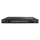 TELEVES - Switch Ethernet Layer 2 non gestibile 24 porte Gigabit (PoE+ 370W) e 2 porte SFP.