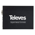 TELEVES - Convertitore media RJ45-SFP 10/100/1000Mbps, modalità singola e multimodale.
