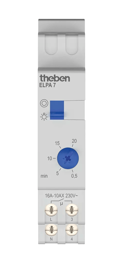 THEBEN - Timer elettronico per l'illuminazione delle scale, con preallarme di spegnimento