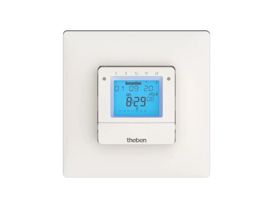 THEBEN - Timer digitale Astro da incasso a parete, programma Astro e settimanale, 1 canale, possibilità di programmazione tramite App