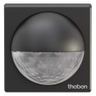 THEBEN - Rilevatore di movimento per montaggio a parete, controllo della luce, 180°, max. 12 m, nero, IP 55