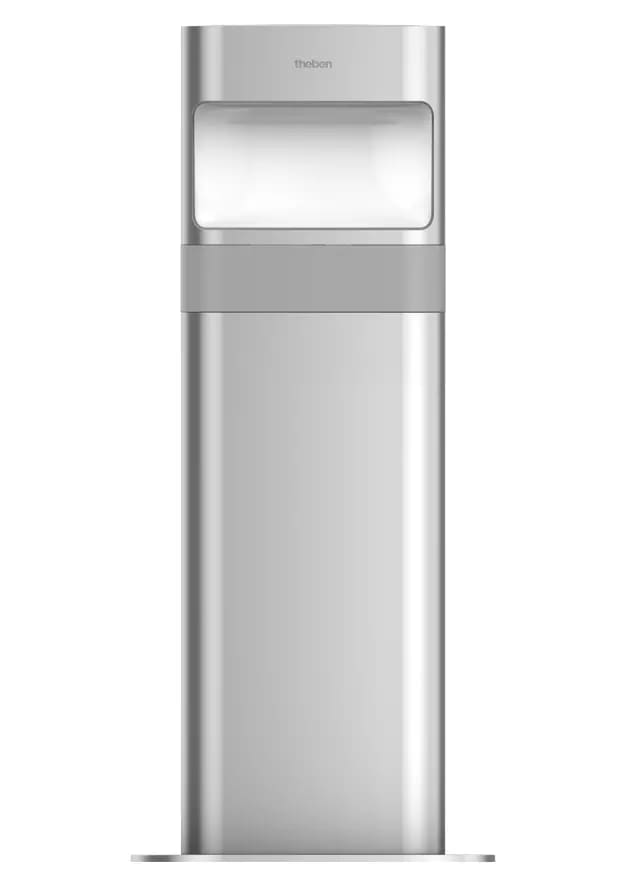 THEBEN - Paletto luminoso a LED (corto) per montaggio a pavimento, 8,5 W, alluminio