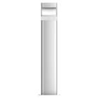 THEBEN - Paletto luminoso a LED (lungo) con rilevatore di movimento per montaggio a pavimento, 8,5 W, alluminio