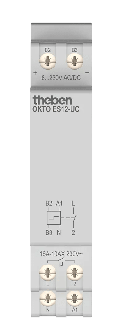 THEBEN - Interruttore elettronico a impulsi con 1 canale/contatto (contatto NA) e ingresso multitensione a potenziale zero