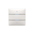 THEBEN - Pulsante LUXORliving con 2 pulsanti e 2 LED di stato, sensore di temperatura integrato