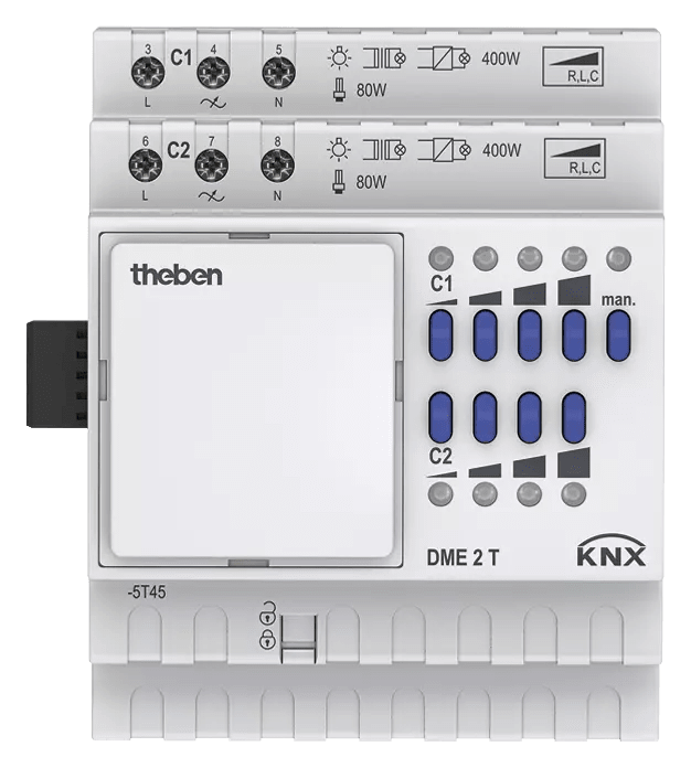 THEBEN - Attuatore di regolazione universale KNX a 2 pieghe, unità di estensione