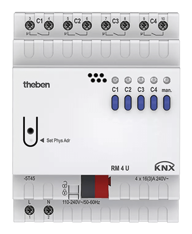 THEBEN - Attuatore di commutazione KNX 4 volte