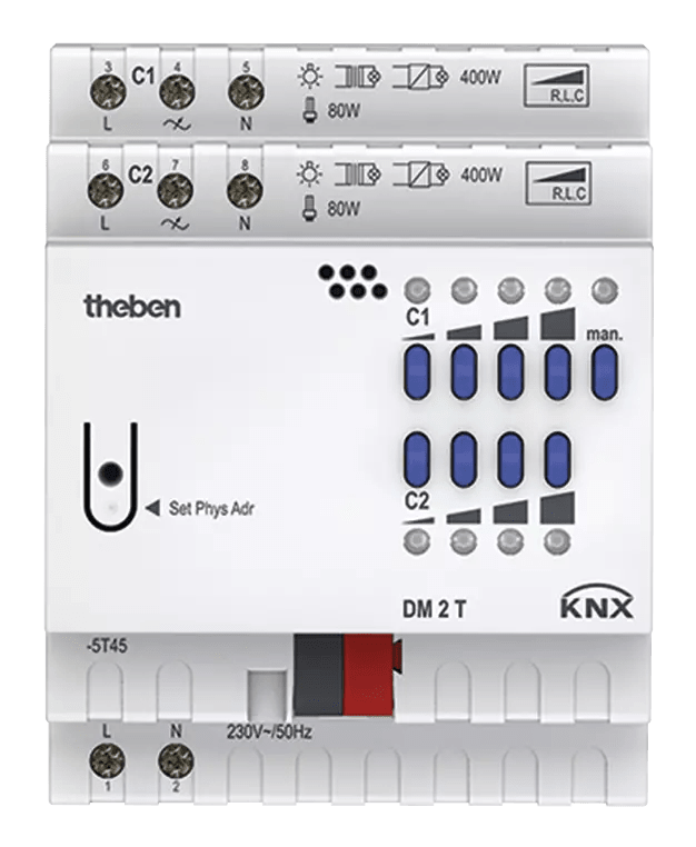 THEBEN - Attuatore dimmerabile universale KNX 2 volte