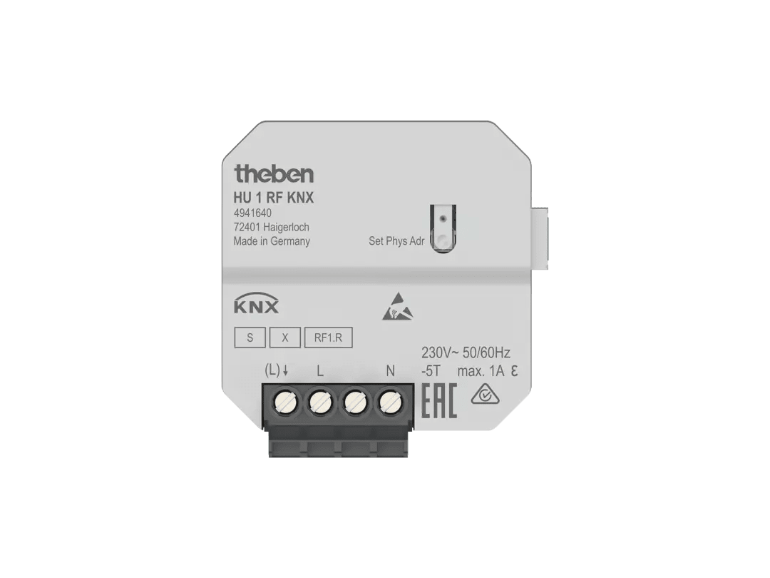 THEBEN - Attuatore radio per riscaldamento da incasso KNX a 1 canale, KNX Data Secure