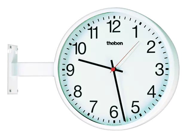 THEBEN - Orologio slave KNX, orologio da parete bifacciale