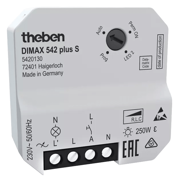 THEBEN - UP dimmer universale per lampade LED ESL e 230V