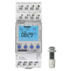 THEBEN - Interruttore crepuscolare con timer, sensore di luminosità incorporato, 1 canale, compatibile con RC 1210230