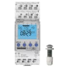 THEBEN - Interruttore crepuscolare con timer, sensore di luminosità incorporato, 2 canali, con capacità RC