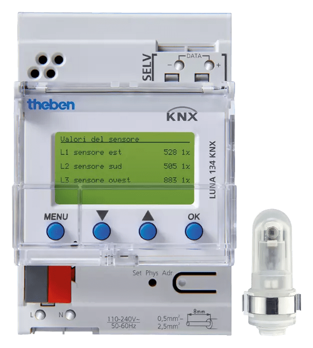 THEBEN - Interruttore crepuscolare KNX a 10 canali
