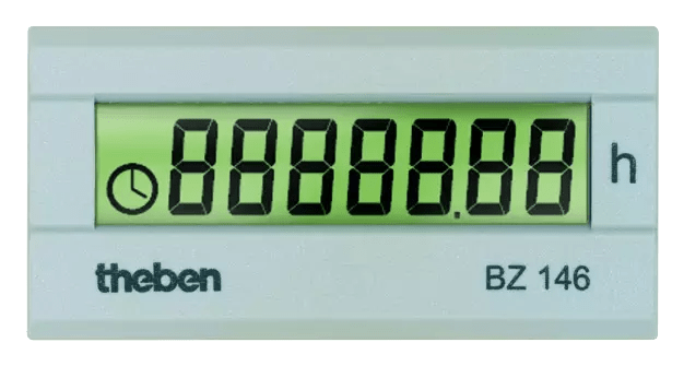 THEBEN - Contatore digitale delle ore di funzionamento, pannello frontale 24x48 mm 1460000