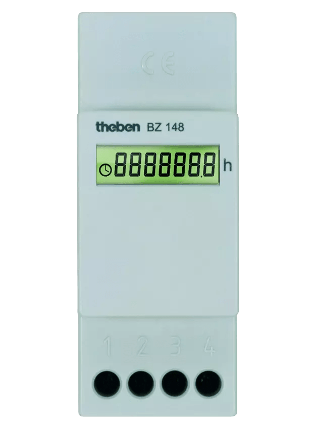 THEBEN - Contatore digitale di ore di funzionamento in linea, larghezza 2 TE