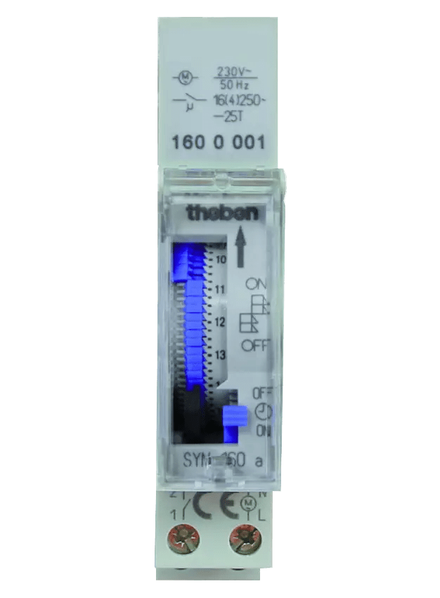THEBEN - Timer in linea 24 ore, cavaliere a innesto, 1 TE