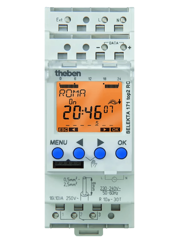 THEBEN - Timer modulare, astronomico, 24V, 2 TE