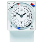 THEBEN - Timer con base a innesto 24 h/7 d, cavaliere a innesto, frontale 72x72 mm