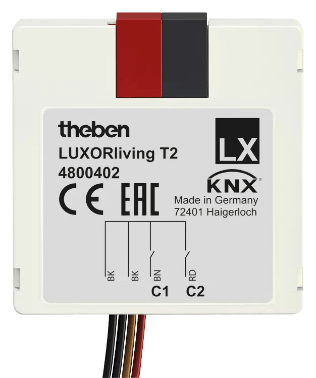 THEBEN - Interfaccia a pulsante LUXORliving 2-fold 4800402