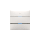 THEBEN - Pulsante LUXORliving con 2 pulsanti e 2 LED di stato, sensore di temperatura integrato