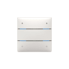 THEBEN - Pulsante LUXORliving con 4 pulsanti e 4 LED di stato, sensore di temperatura integrato