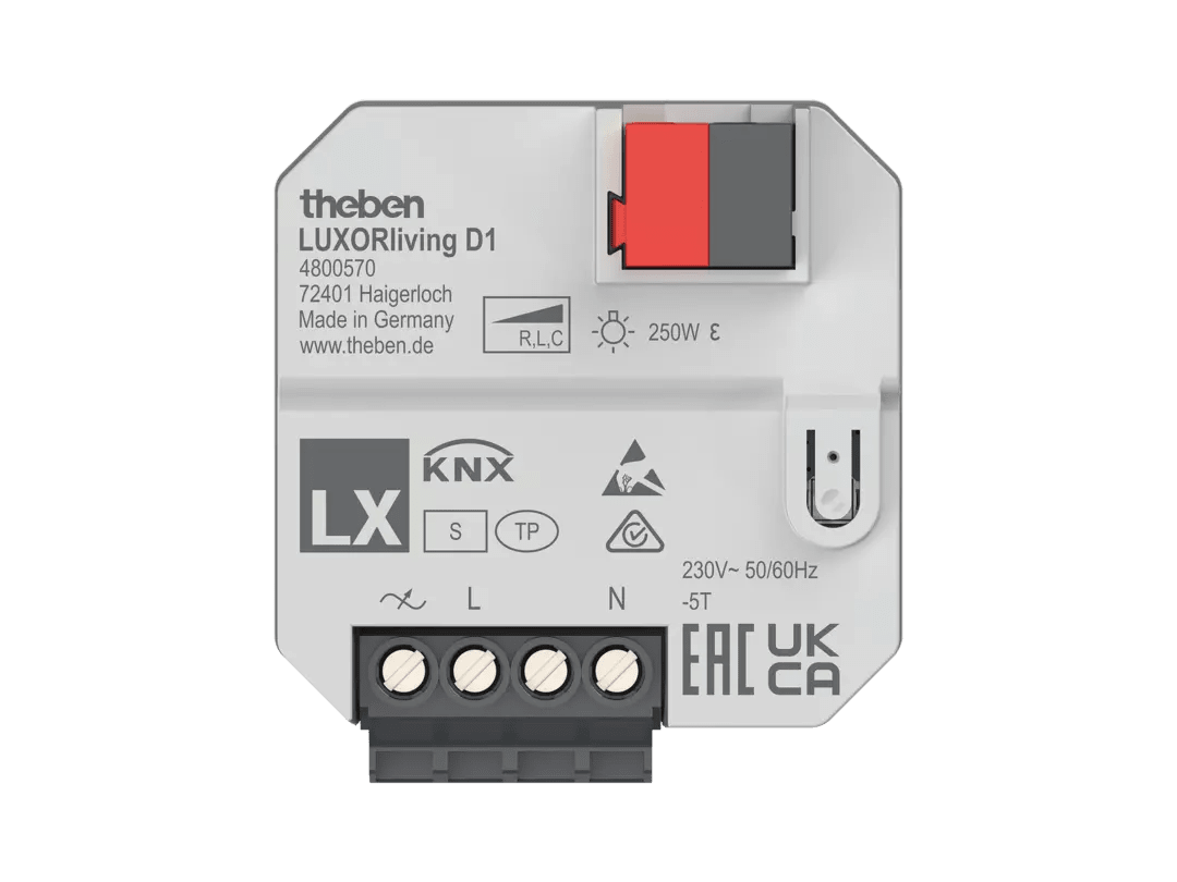 THEBEN - Attuatore dimmerabile da incasso LUXORliving, 1 canale 4800570