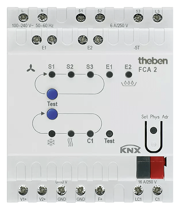 THEBEN - FCA 2 KNX ATTUATORE FANCOIL KNX 0-10V