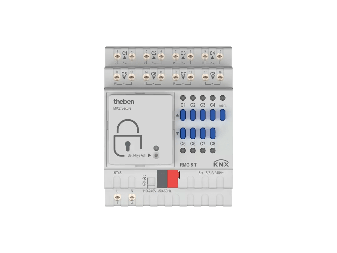 THEBEN - Attuatore di commutazione/chiusura KNX a 4/8 pieghe, dispositivo base
