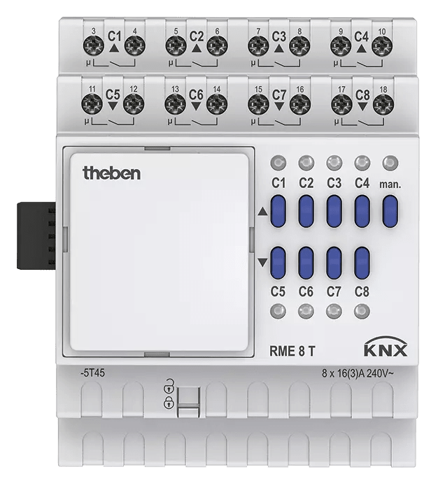 THEBEN - Attuatore di commutazione/chiusura KNX a 4/8 pieghe, unità di estensione 4930205