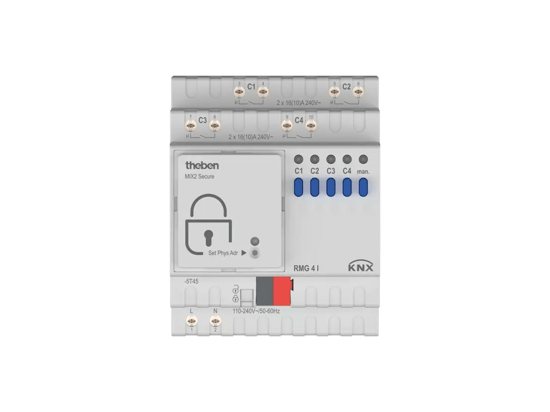 THEBEN - Attuatore di commutazione KNX a 4 posizioni, carico C, dispositivo base