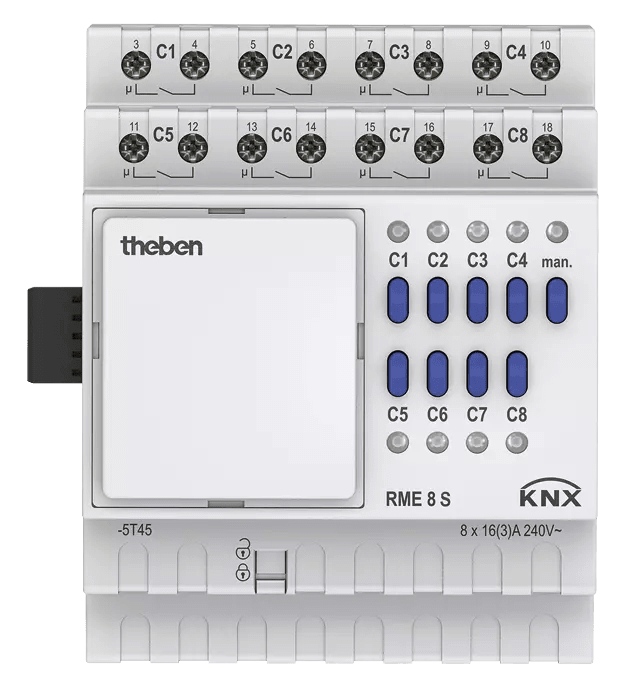 THEBEN - Attuatore di commutazione KNX a 8 pieghe, unità di estensione