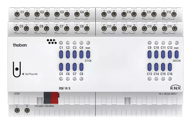 THEBEN - Attuatore di commutazione KNX 16 volte 4940225