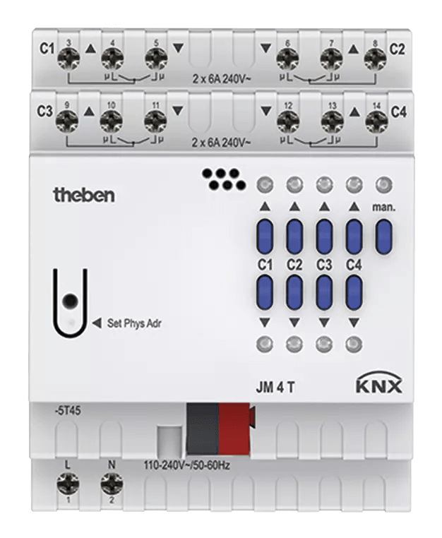 THEBEN - Attuatore cieco KNX a 4 pieghe 4940250