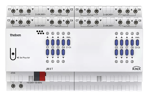 THEBEN - Attuatore cieco KNX a 8 pieghe