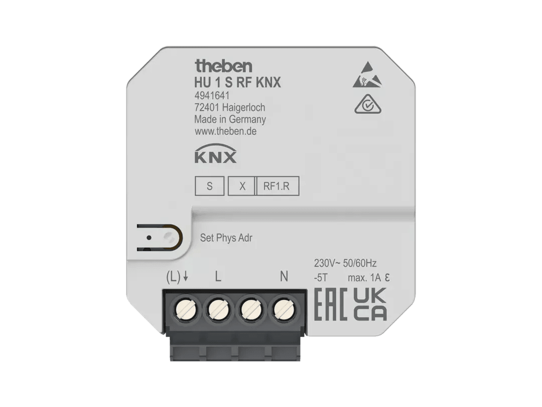 THEBEN - Attuatore radio per riscaldamento da incasso KNX a 1 canale, KNX Data Secure