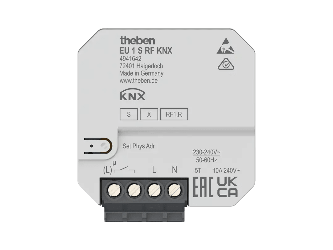 THEBEN - Attuatore da incasso KNX a 1 canale per riscaldatori elettrici, KNX Data Secure