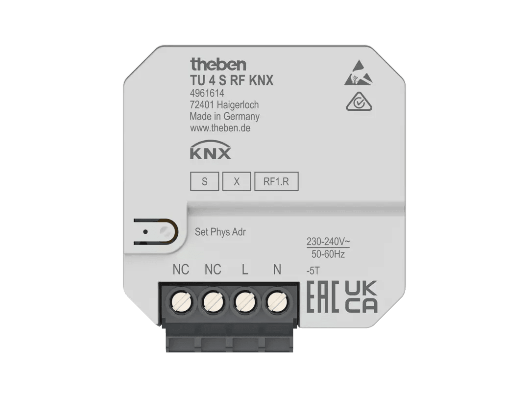 THEBEN - Interfaccia radio a 4 pulsanti KNX UP, KNX Data Secure