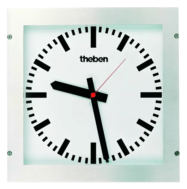 THEBEN - Orologio slave KNX, orologio da parete monofacciale, per sala operatoria